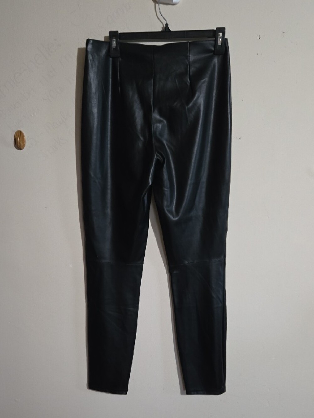 Fabletics Vegan Leather Pants Hight Waisted Lined Flexible Edgy Form Fitting - Picture 7 of 15